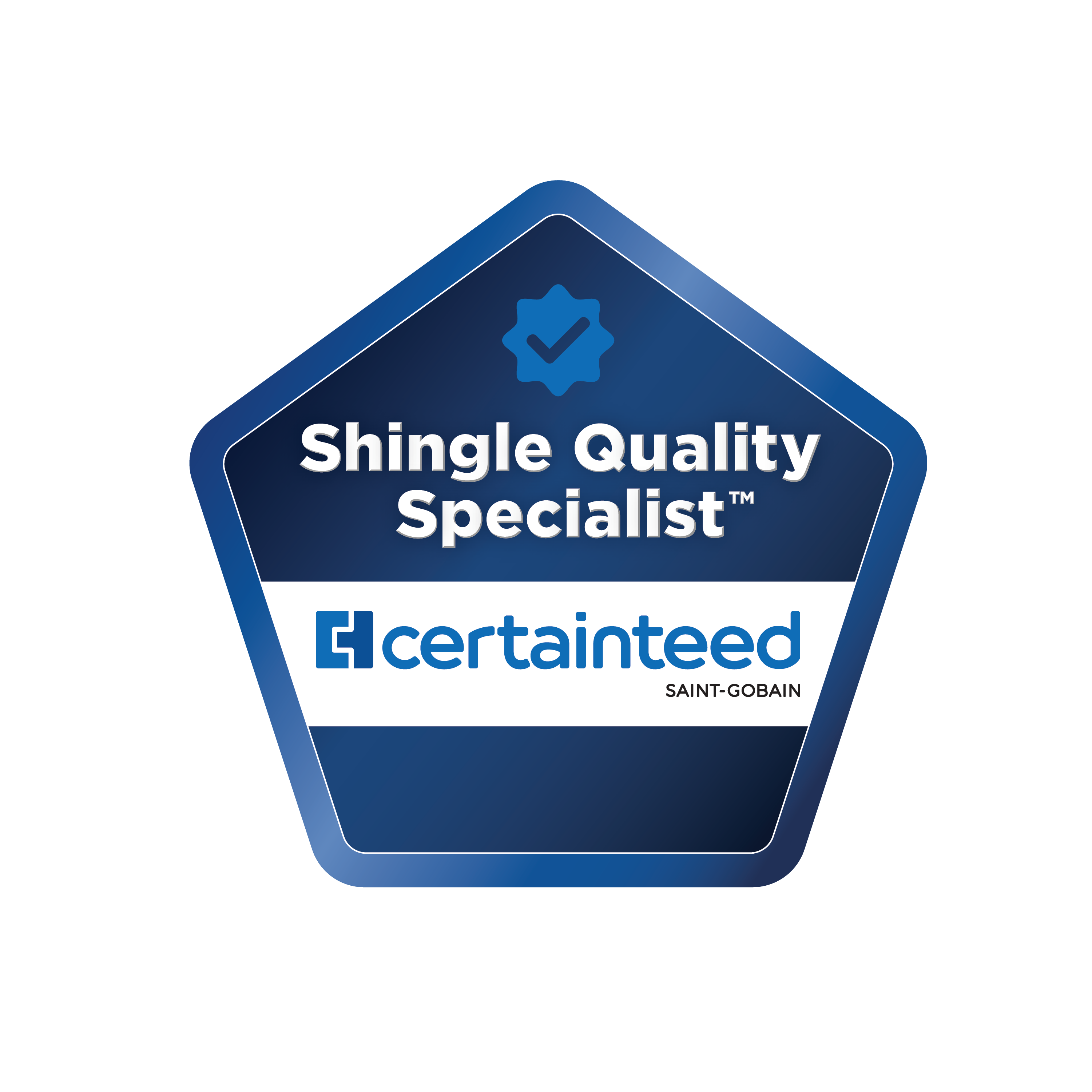 Contractor Badges_Shingle Quality DeLuca Roofing Inc.