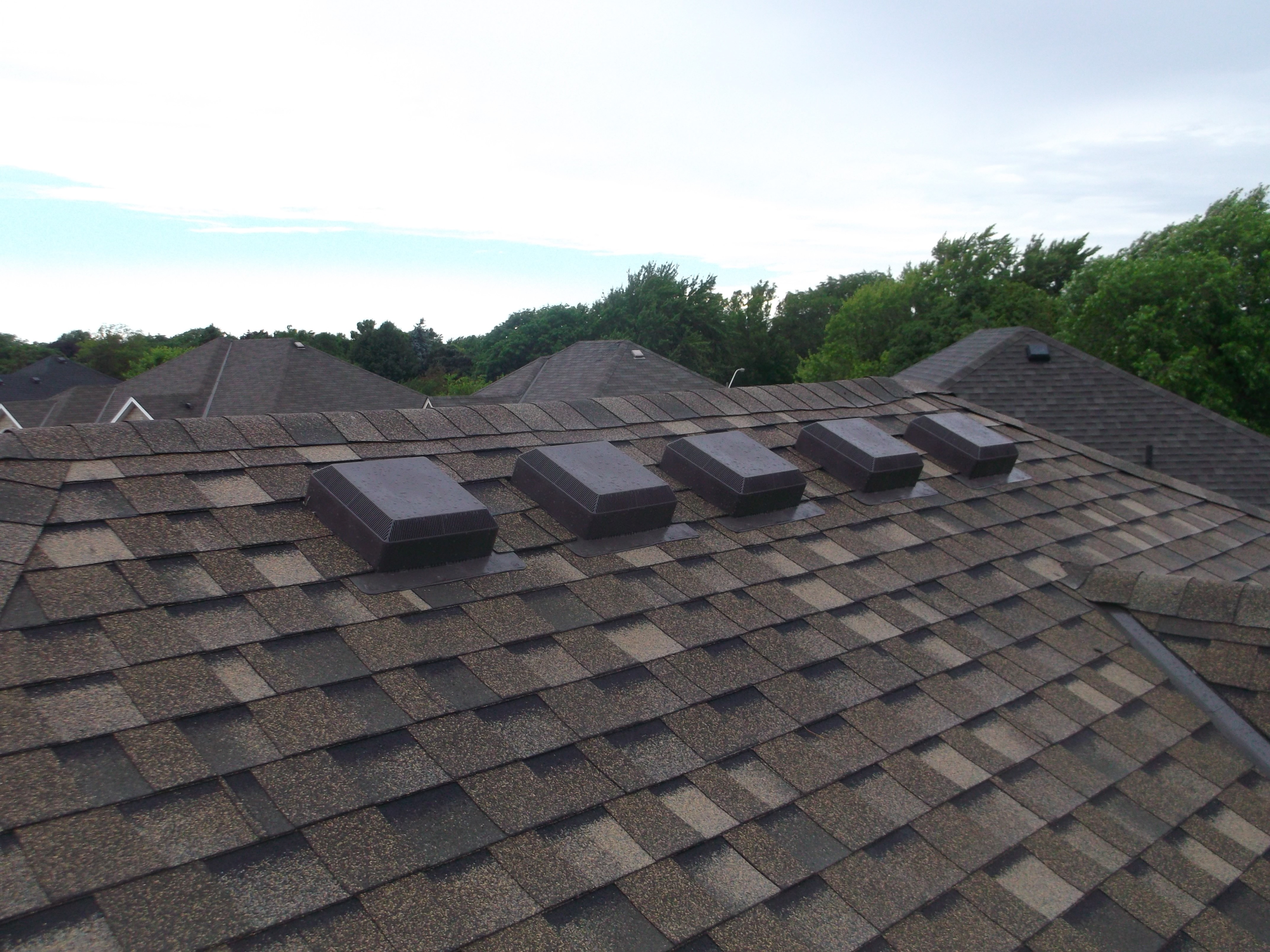 New roof view